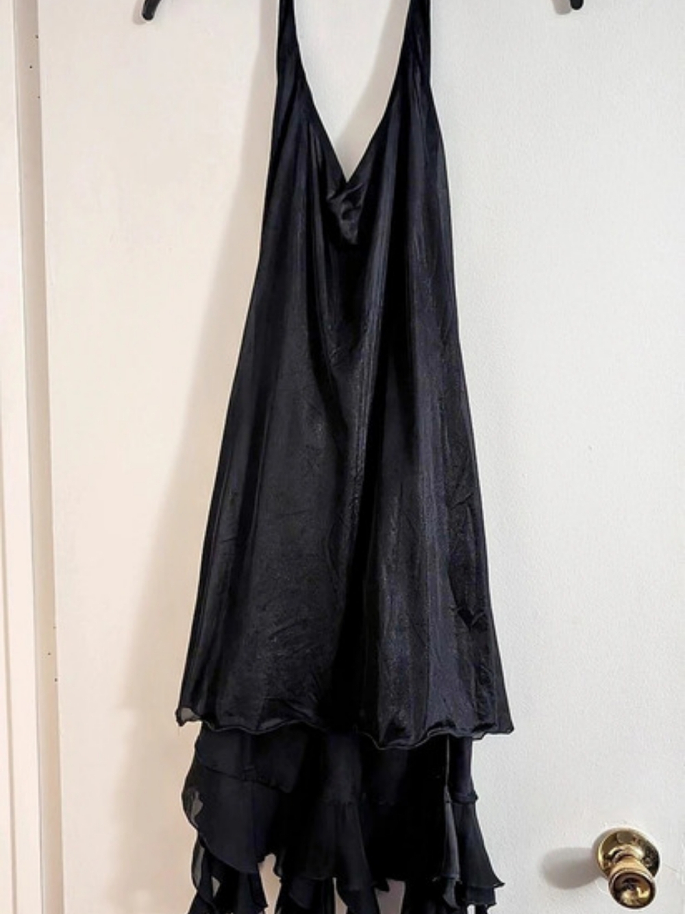 Dress-U Black Fringe Maxi Dress Size 14